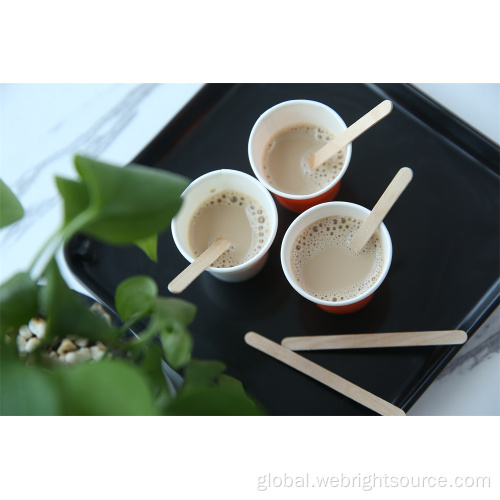 Disposable Wood Stickers Single Paper Wrapped Wood Coffee Stirrers Supplier